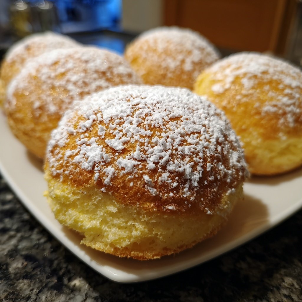 Quarkbällchen mit Joghurtteig