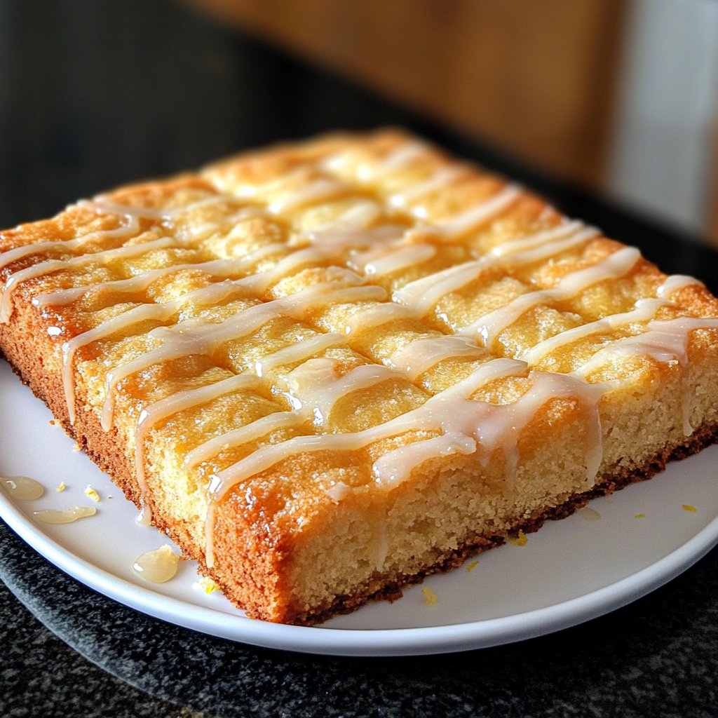 Zitronenkuchen mit frischem Zitronensaft