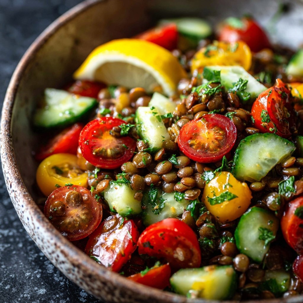 Salat Zum Grillen Mit Linsensalat