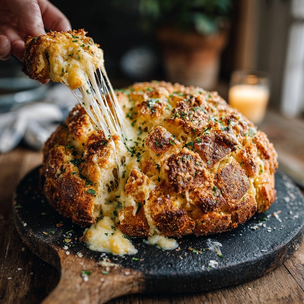 Zupfbrot Mit Käse Kruste