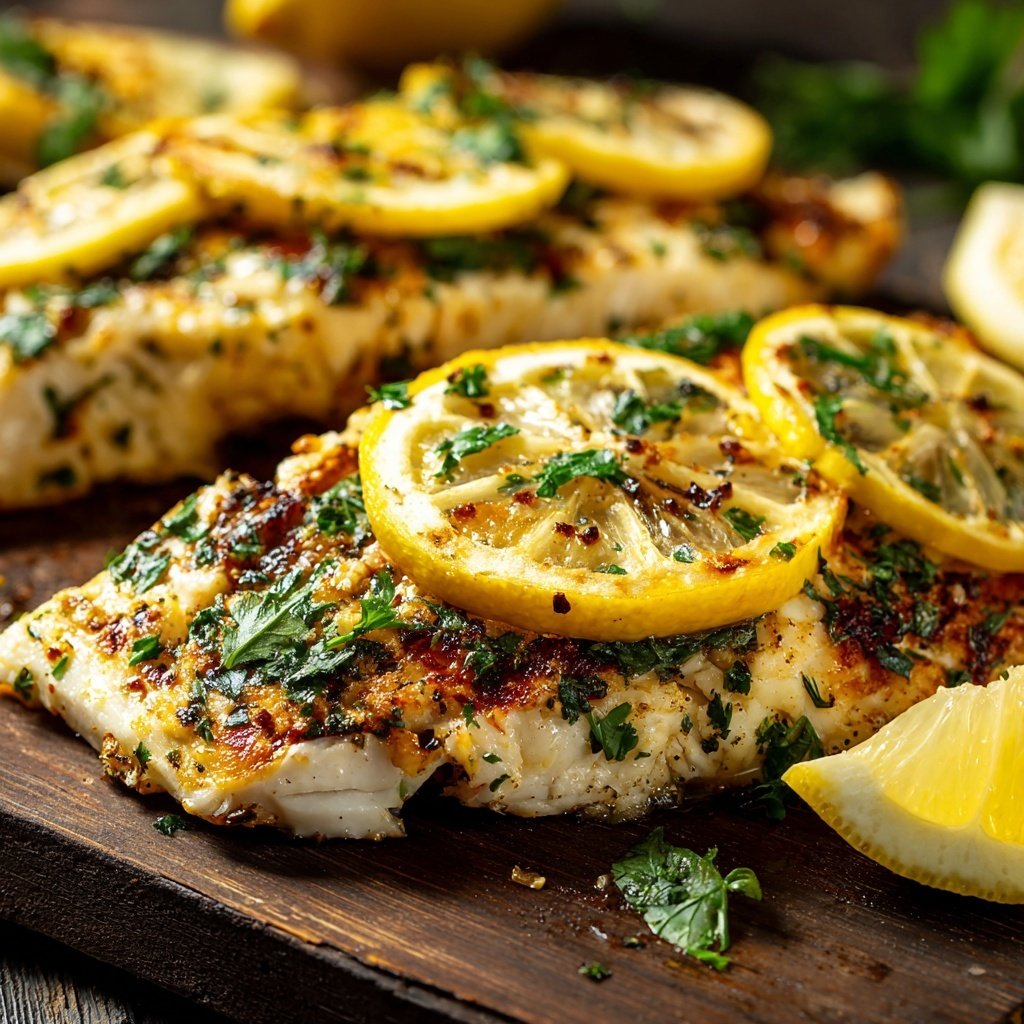 Gesund & Leicht Zitronen-Gegrillter Fisch