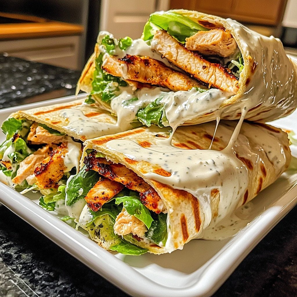 Wraps mit Joghurtsauce