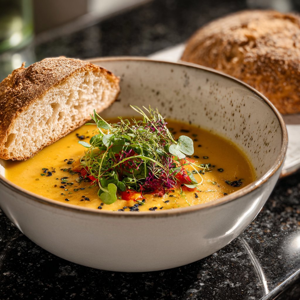 Abendessen leicht mit Suppe