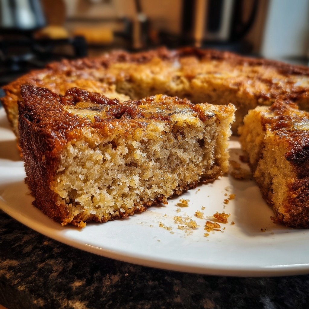 Bananenkuchen mit Hafermehl und Honig