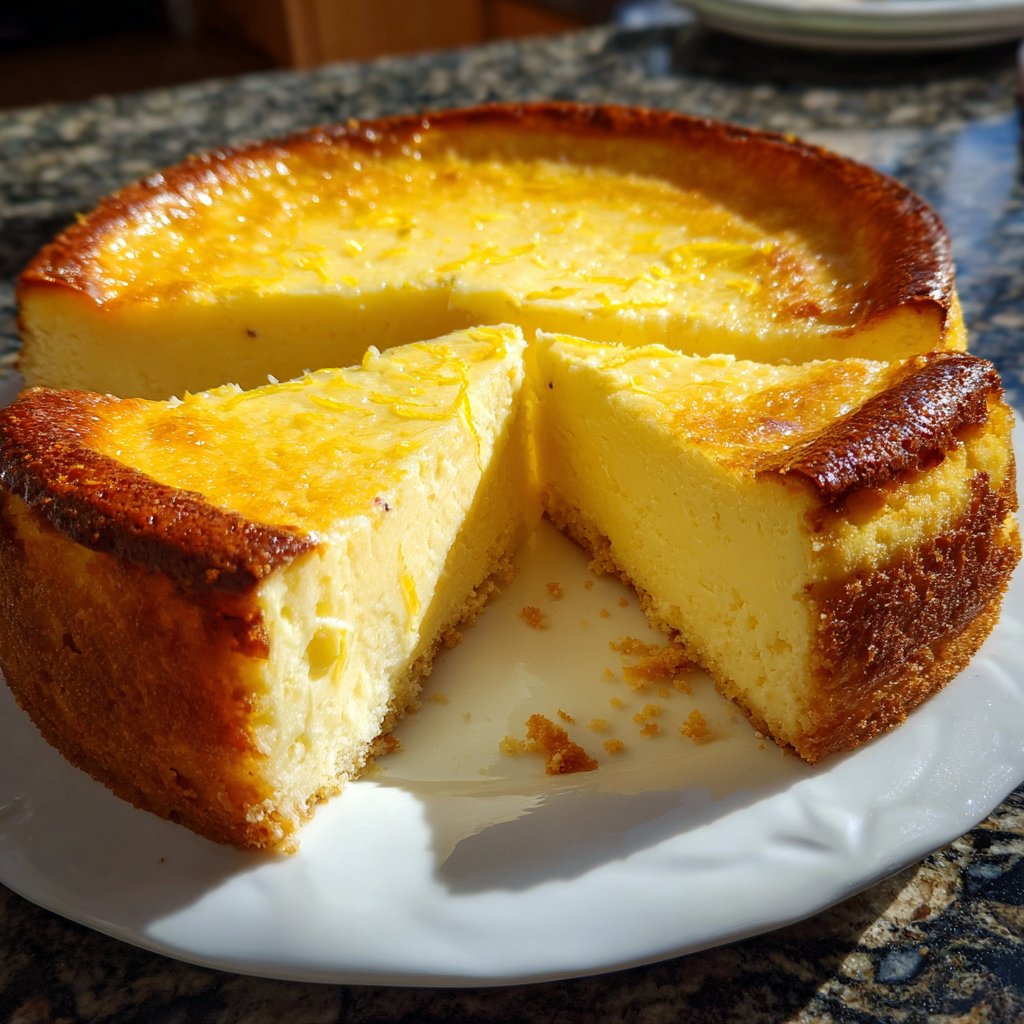 Käsekuchen mit Zitrone