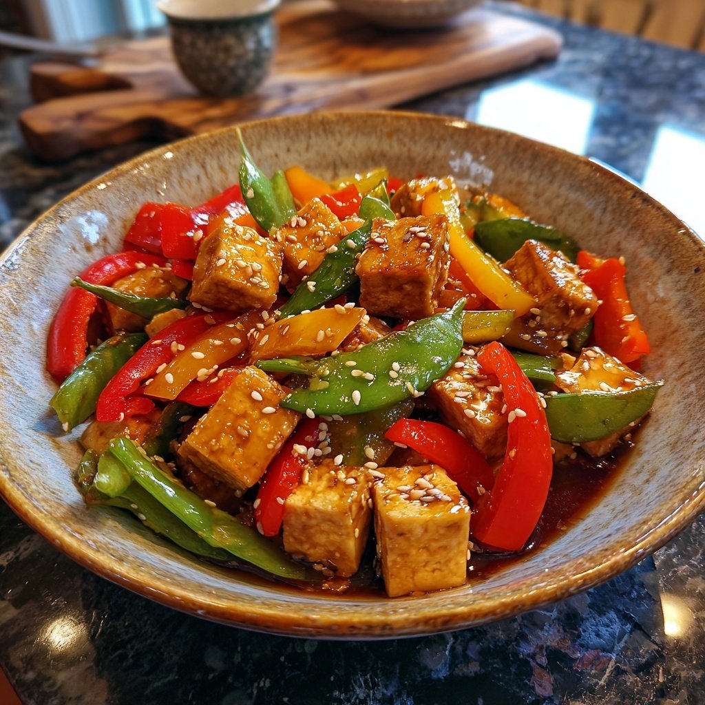 Kalorienarme Gemüsepfanne Mit Tofu