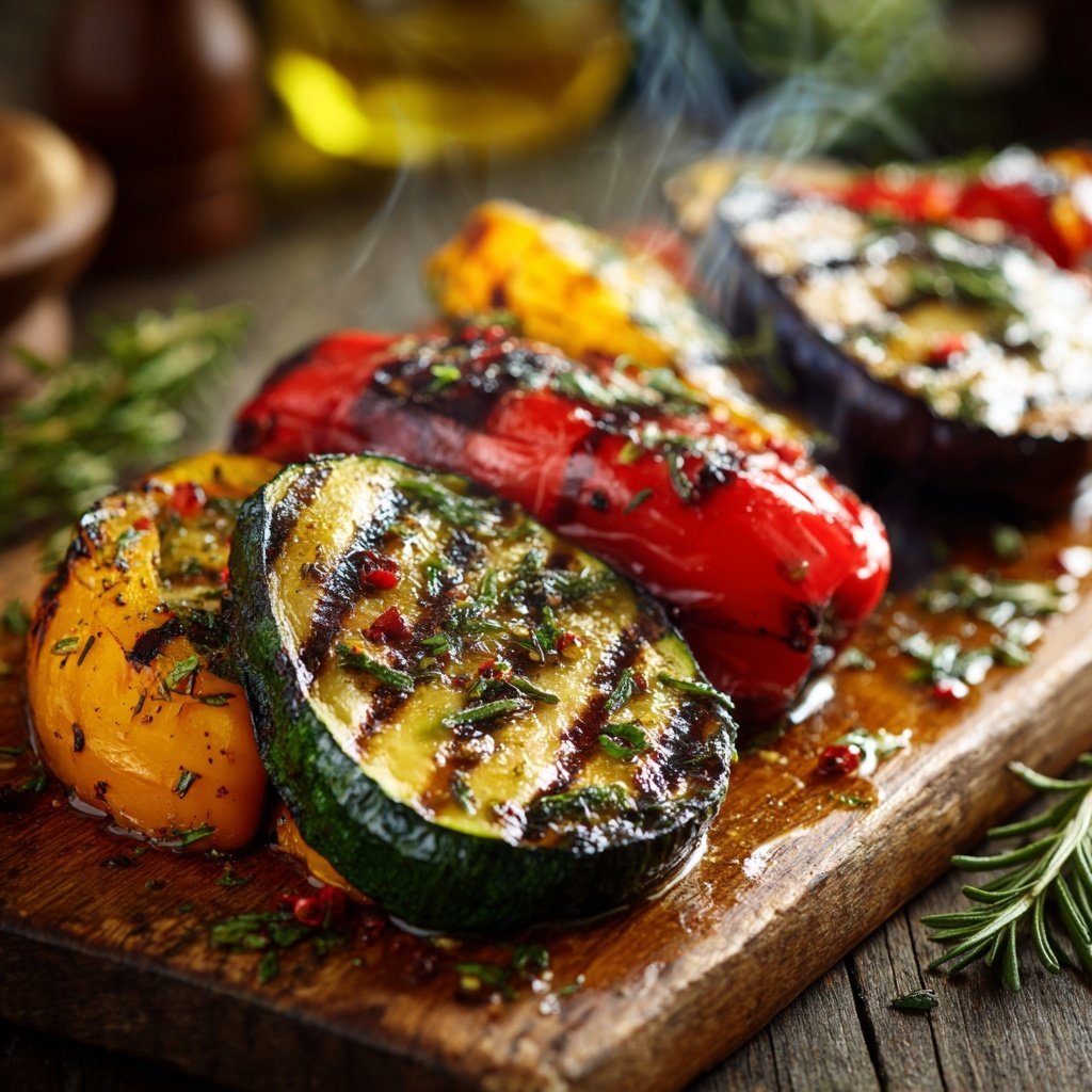 Grill Gemüse Mit Olivenöl