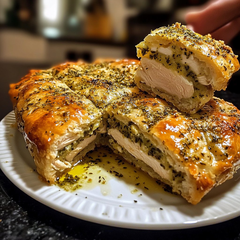 Hähnchenbrust mit Kräuterkruste